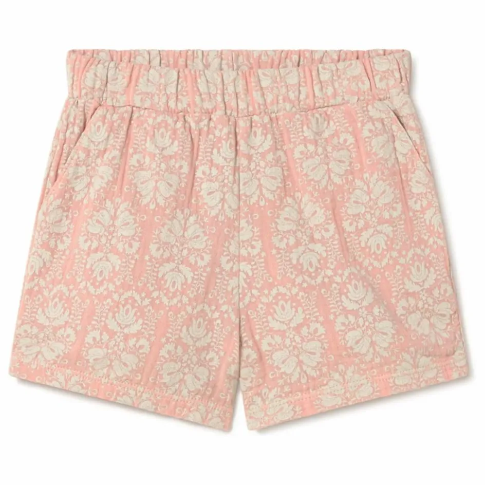 Hot Coco au Lait Short Vintage Coton Bio | Rose