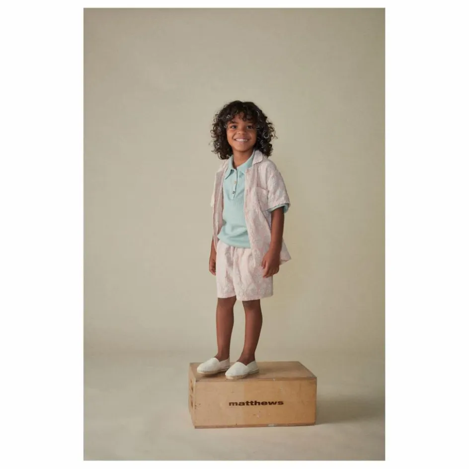 Hot Coco au Lait Short Vintage Coton Bio | Rose