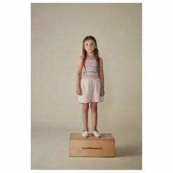 Hot Coco au Lait Short Vintage Coton Bio | Rose