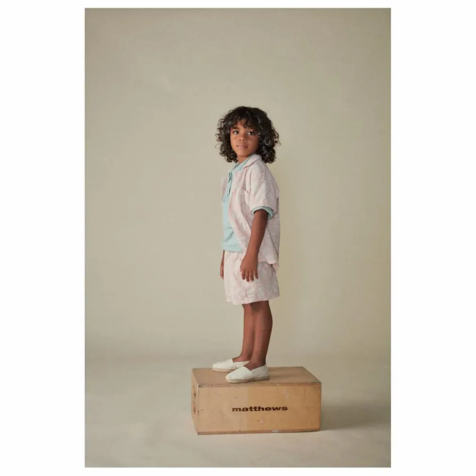 Hot Coco au Lait Short Vintage Coton Bio | Rose