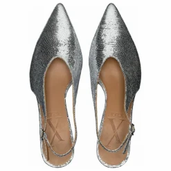 Lachoix Slingback à Talons Métallisées | Argenté