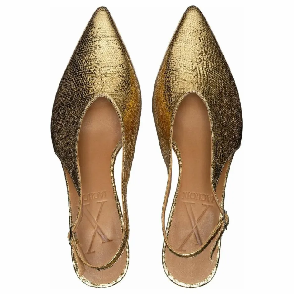 New Slingback à Talons Métallisées | Femme Chaussures À Talons