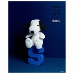 Clearance Bon Ton Toys SNOOPY - Peluche Snoopy en velours côtelé Ecru