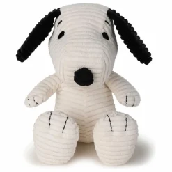 Clearance Bon Ton Toys SNOOPY - Peluche Snoopy en velours côtelé Ecru