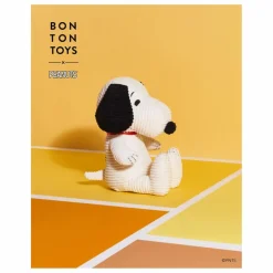 Clearance Bon Ton Toys SNOOPY - Peluche Snoopy en velours côtelé Ecru