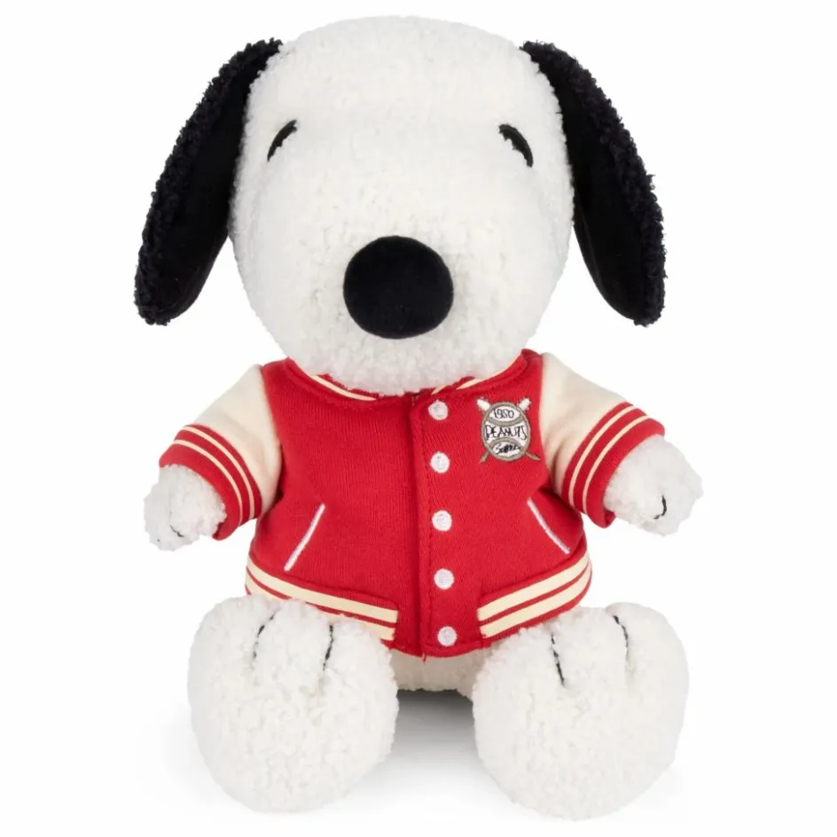 Bon Ton Toys SNOOPY - Peluche Snoopy en bomber universitaire Blanc
