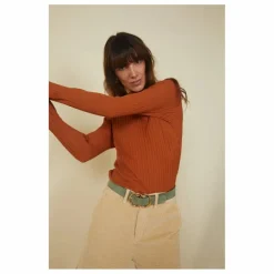 Online Sous Pull Femme Cotelé Coton Bio | Femme Tee-Shirts, Polos
