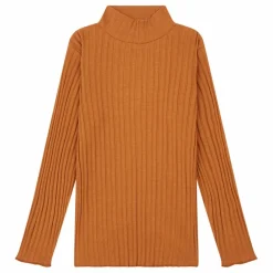 Best SMALLABLE BASICS Sous Pull Fille Côtelé Coton Bio | Noisette