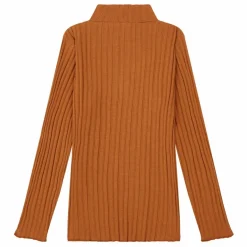 Best SMALLABLE BASICS Sous Pull Fille Côtelé Coton Bio | Noisette