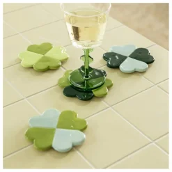 &Klevering Art De La Table*Sous-verres Lucky Clover - Set de 4 |