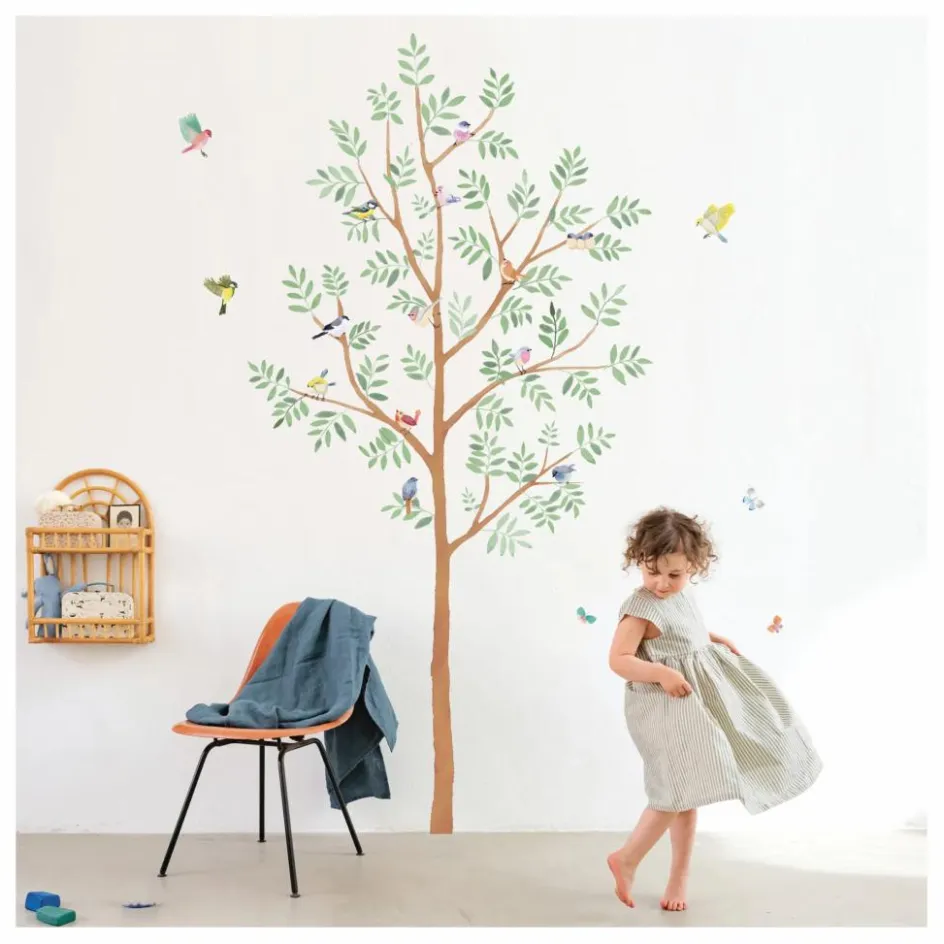 Enfant MIMI'lou Déco Murale Enfant*Sticker Géant Arbre de Printemps