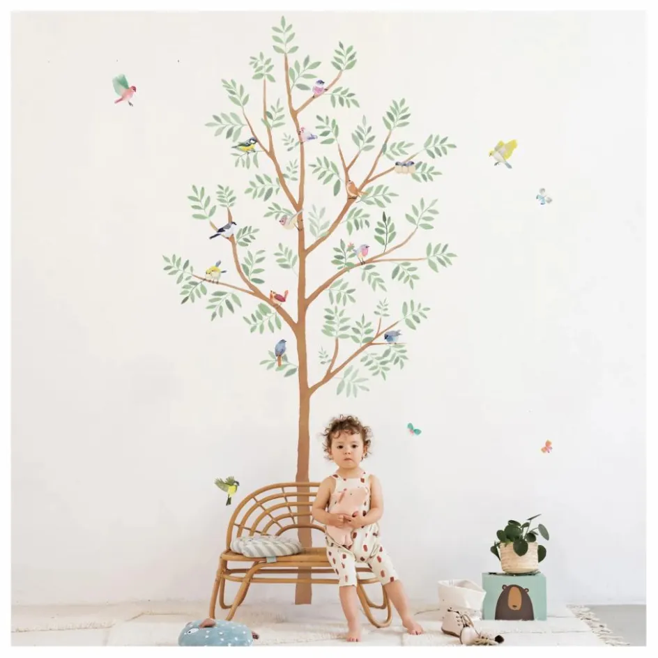 Enfant MIMI'lou Déco Murale Enfant*Sticker Géant Arbre de Printemps