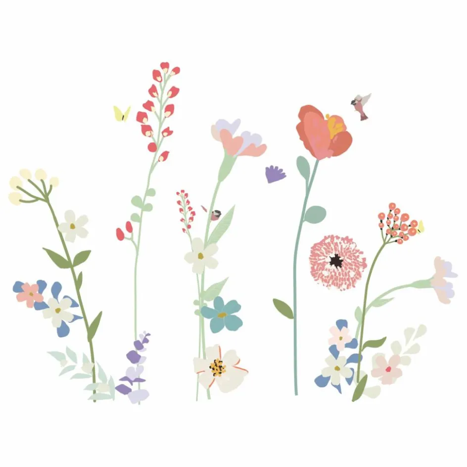 Enfant MIMI'lou Décoration Murale|Déco Murale Enfant*Sticker géant Fleurs des champs