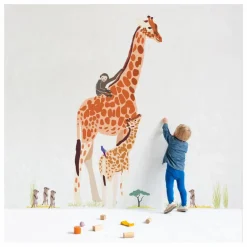 New Sticker géant Safari Enfant Déco Murale Enfant