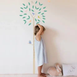 Enfant MIMI'lou Déco Murale Enfant*Sticker toise Arbre multilingue