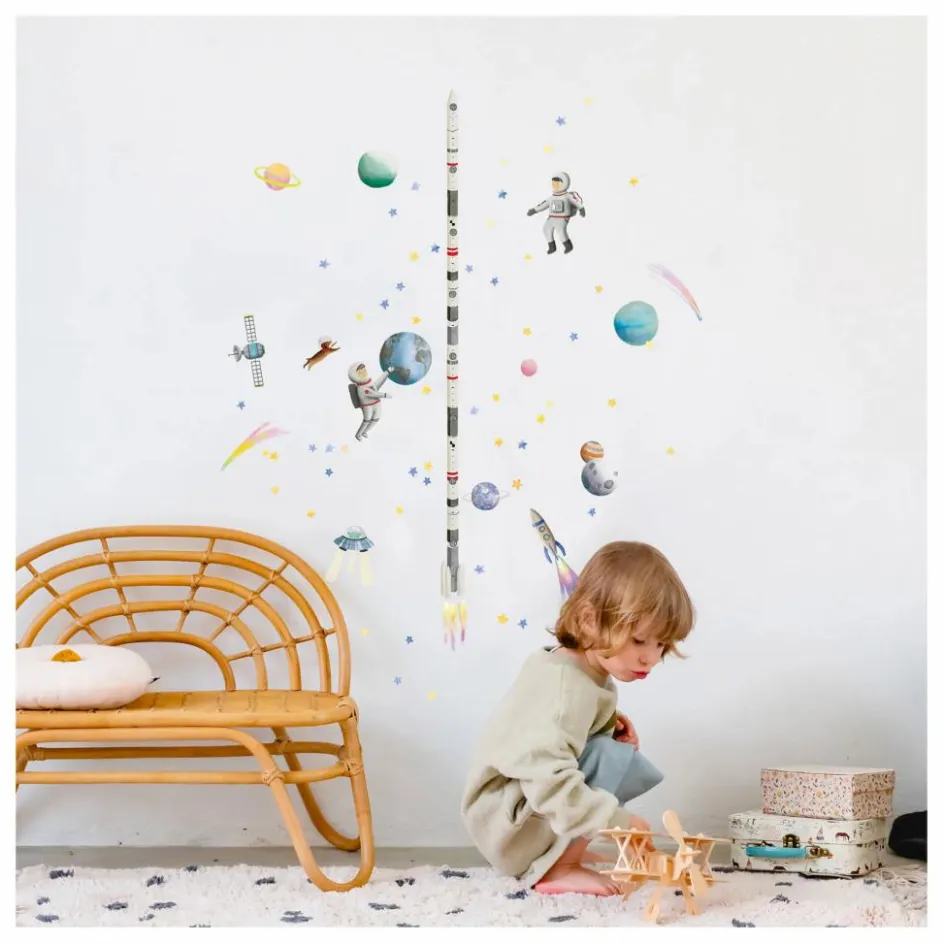 Enfant MIMI'lou Décoration Murale|Déco Murale Enfant*Sticker toise Espace