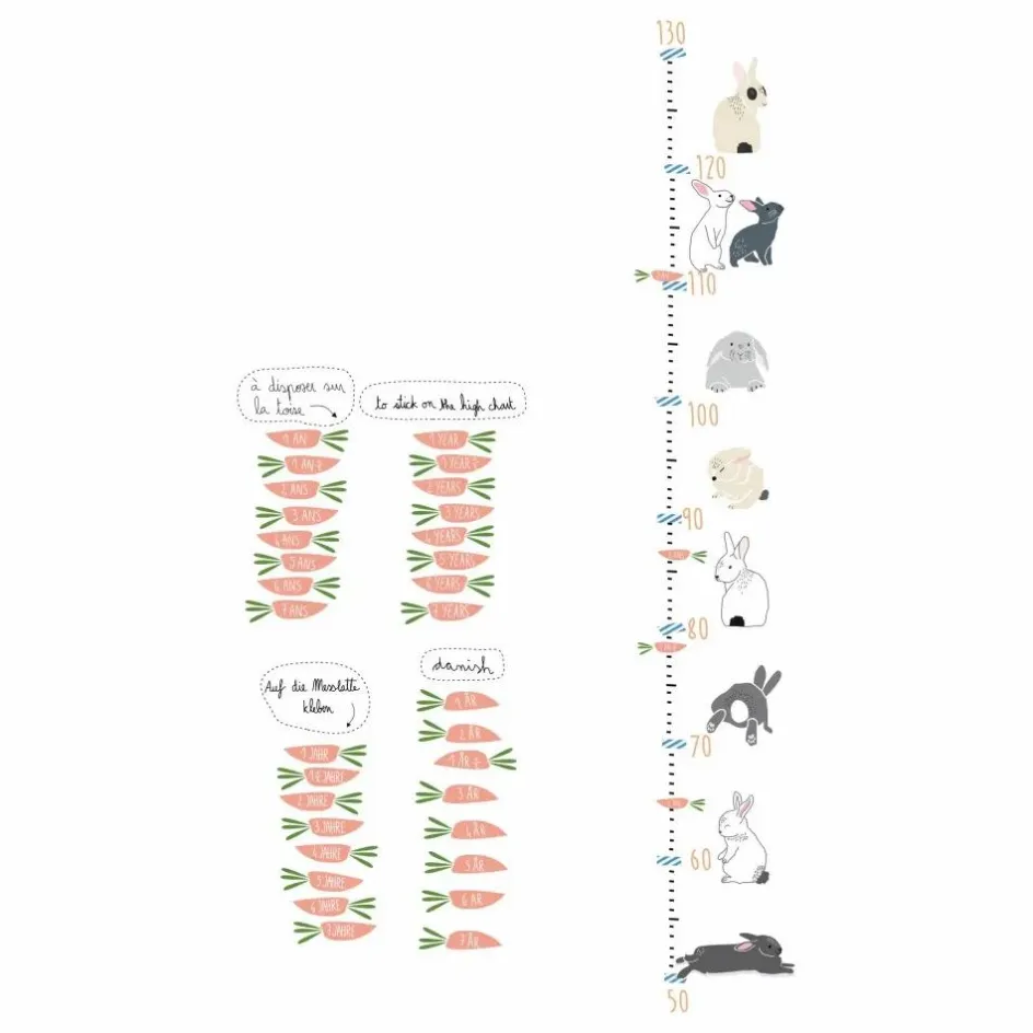 Online MIMI'lou Sticker toise Lapin multilingue Gris