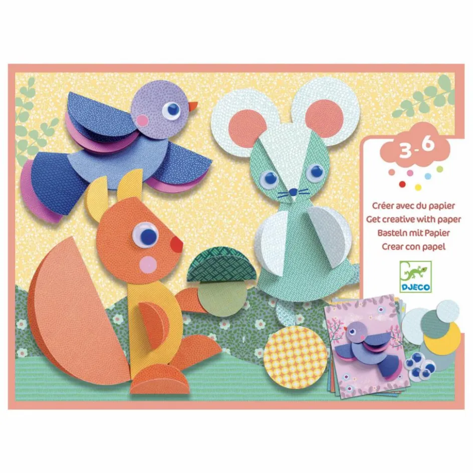 Discount Djeco Stickers des petits Ronds et ronds Multicolore