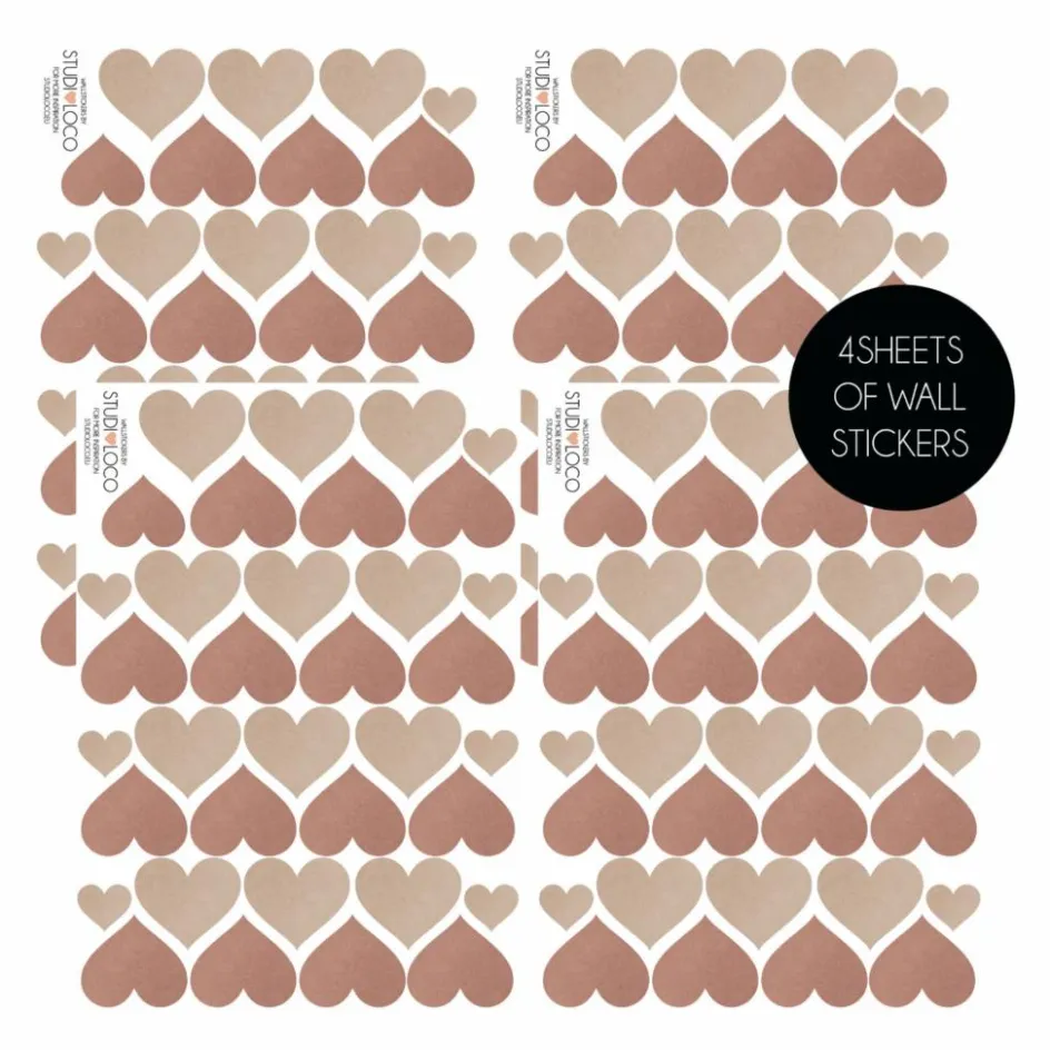 New Stickers muraux Cœurs Enfant Décoration Murale|Déco Murale Enfant