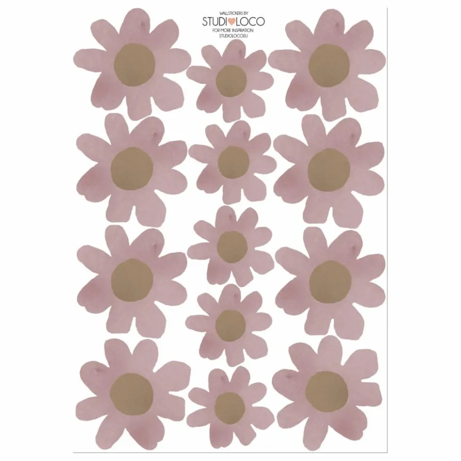 Studio Loco Stickers muraux Floral | Lilas tLilas