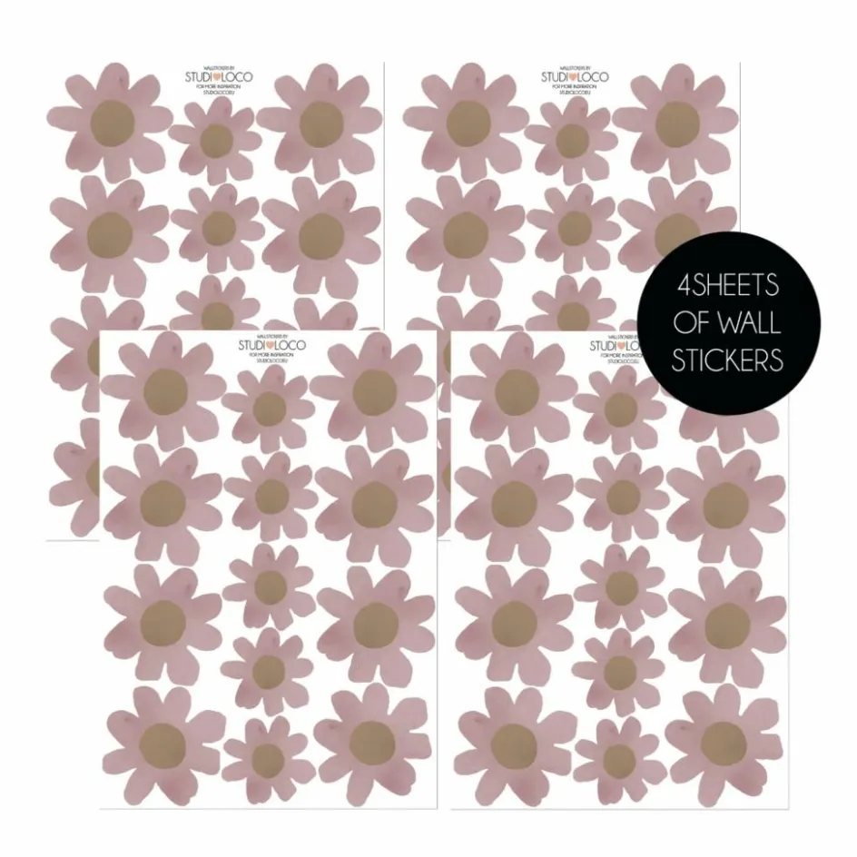 Studio Loco Stickers muraux Floral | Lilas tLilas