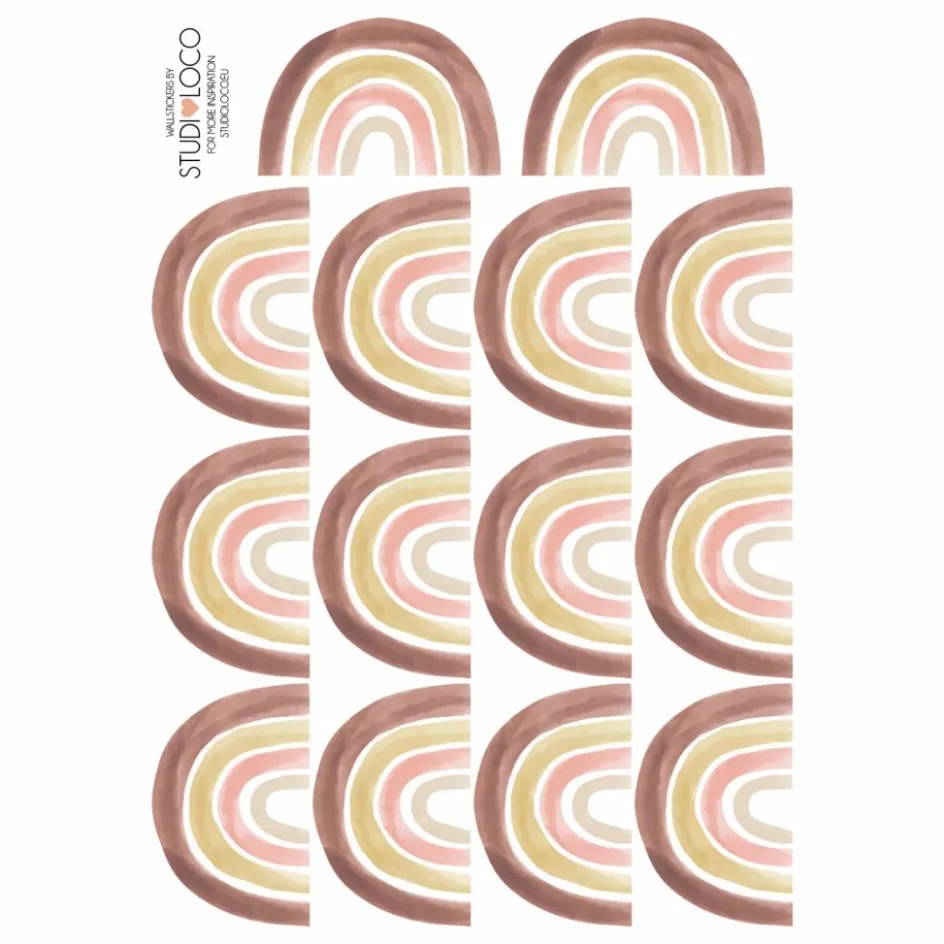 Discount Studio Loco Stickers muraux Rainbow Multicolore