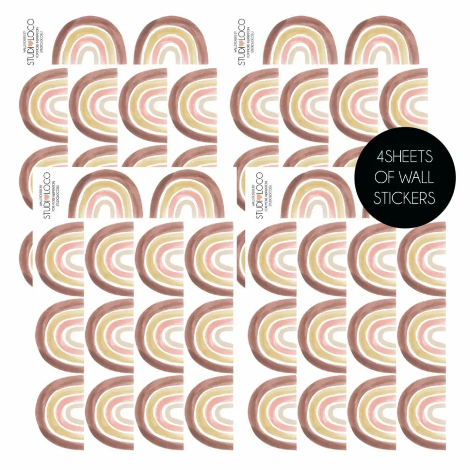 Discount Studio Loco Stickers muraux Rainbow Multicolore