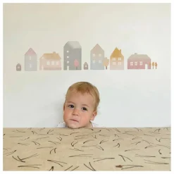 MIMI'lou Stickers Petites Maisons|Enfant Décoration Murale|Déco Murale Enfant