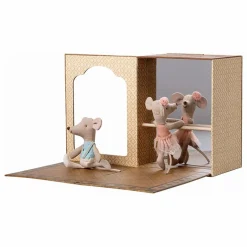 Maileg Studio de danse avec petite sœur et petit frère souris| Maisons De Poupées