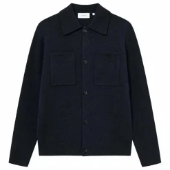 Les Deux Surchemise Col Côtelé Fischer Milano Laine Épaisse ||Homme Doudounes, Parkas, Vestes