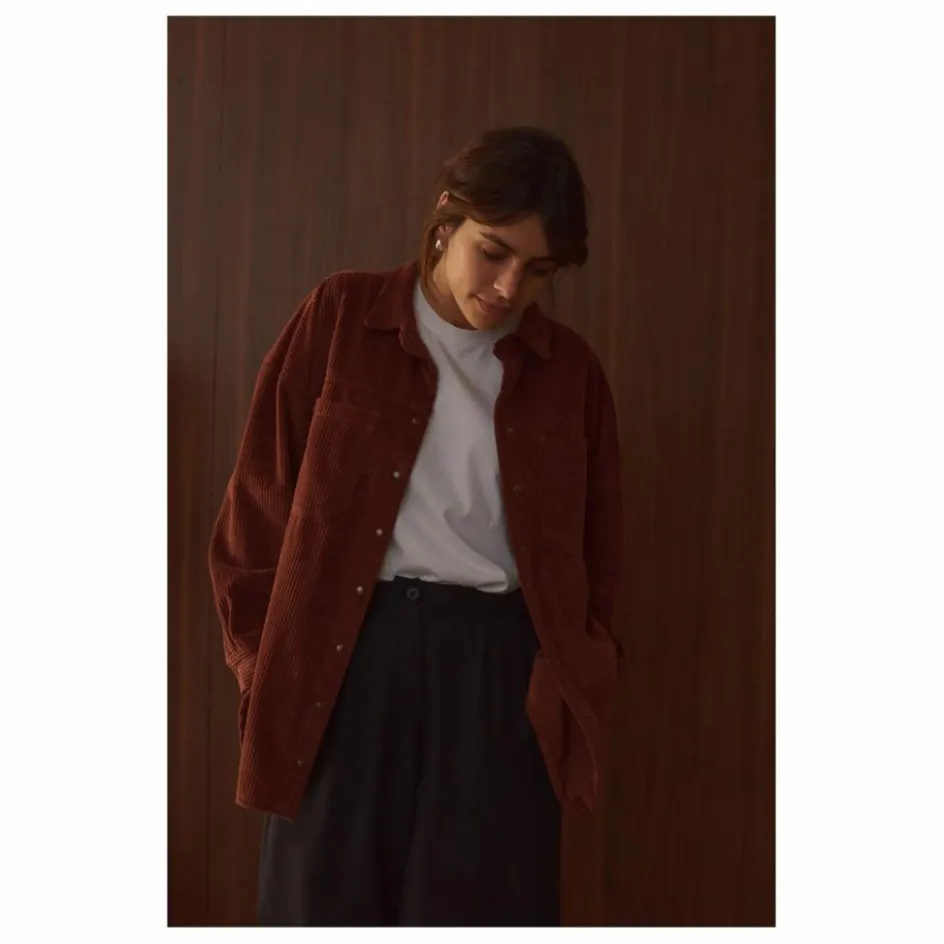 Marlot Paris Sur-Chemise Paola Velours Côtelé - Collection Femme ||Femme Blouses, Chemises