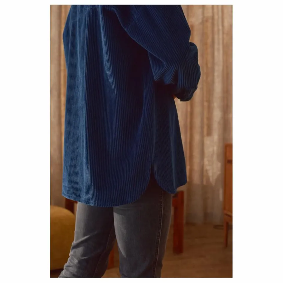 Sur-Chemise Paola Velours Côtelé - Collection Femme | Femme Blouses, Chemises