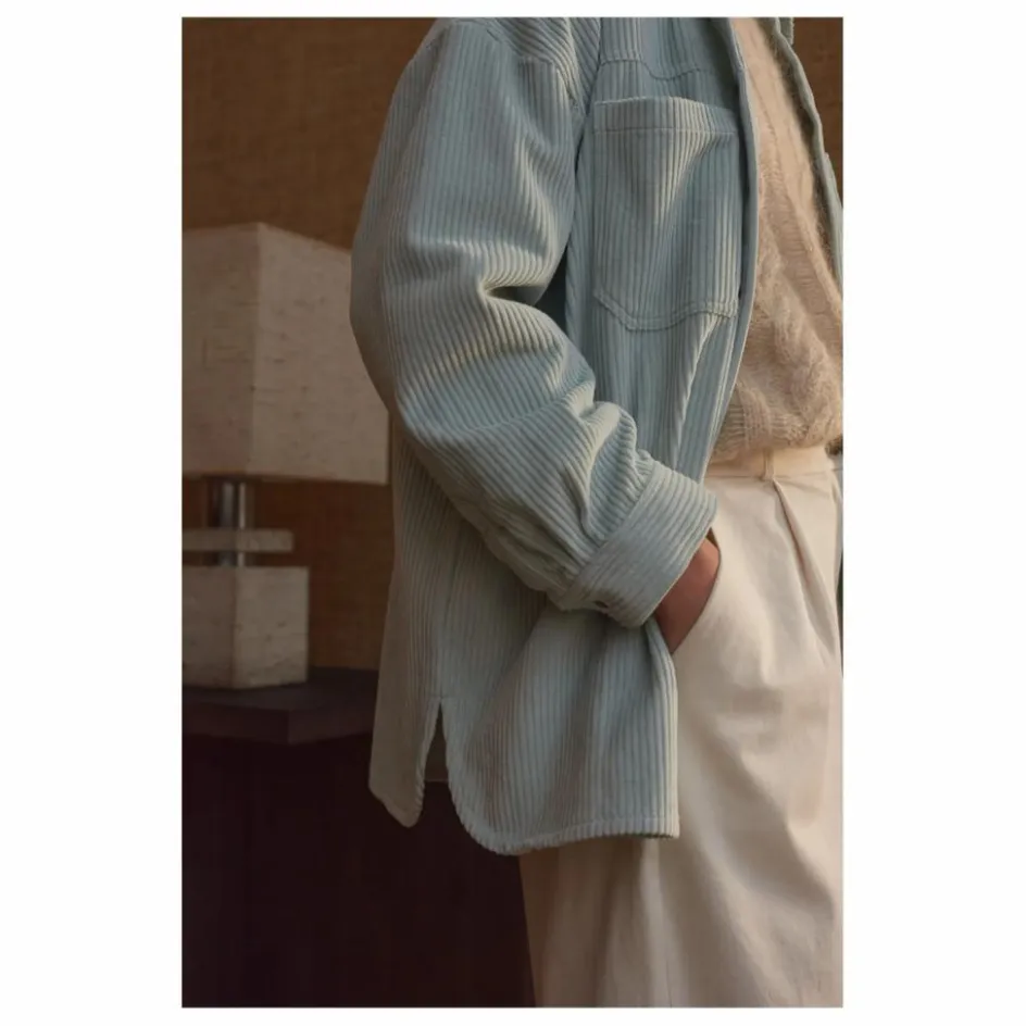 Online Sur-Chemise Paola Velours Côtelé - Collection Femme | Femme Blouses, Chemises