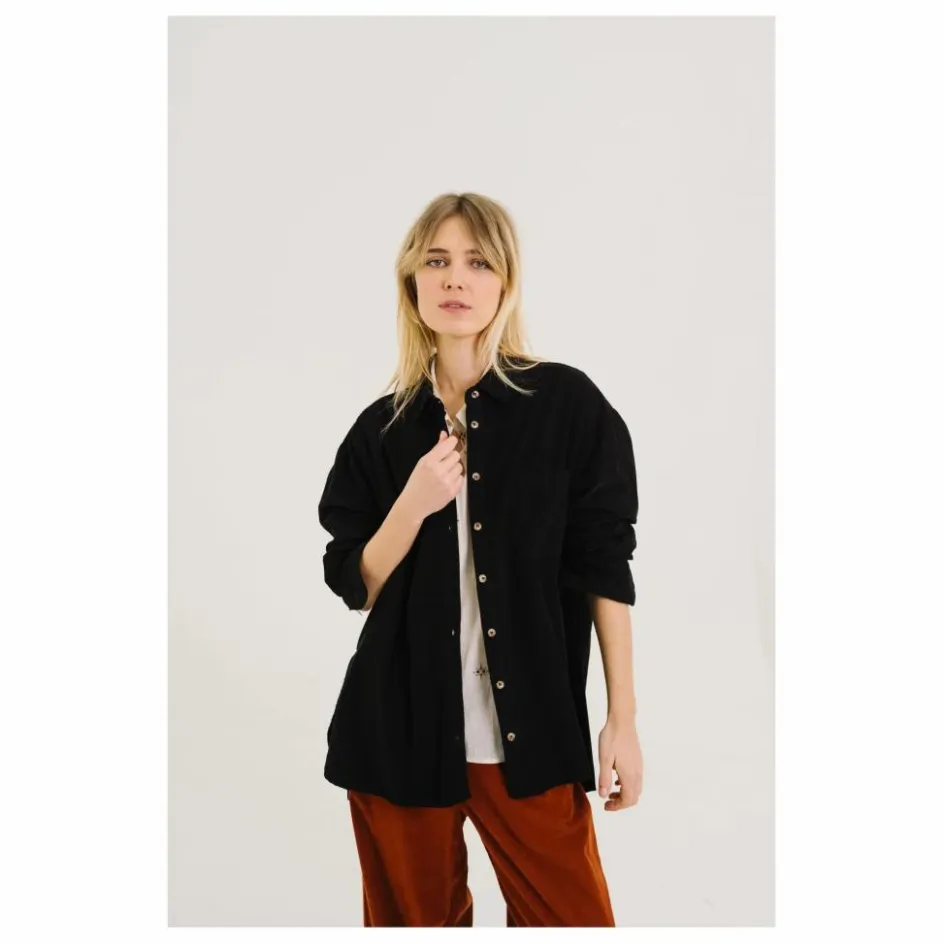New Sacrécoeur Sur-Chemise Rupine Velours Mielleraies | Noir