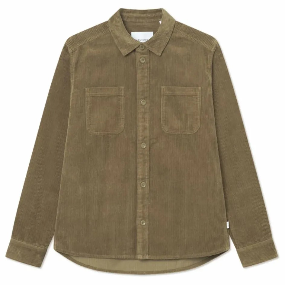 New Les Deux Surchemise Velours Côtelé Cody | Olive