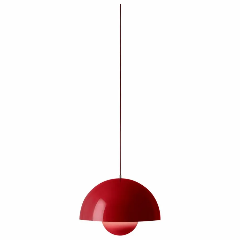 Sale & Tradition Suspension Flowerpot VP2, Verner Panton, 1968 | Rouge vermillon
