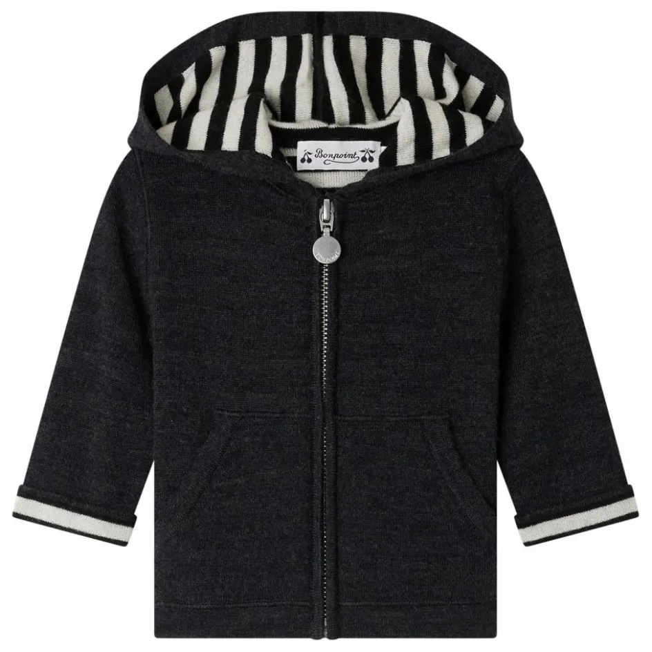 Online Bonpoint Sweat à Capuche Alexandros Laine | Gris