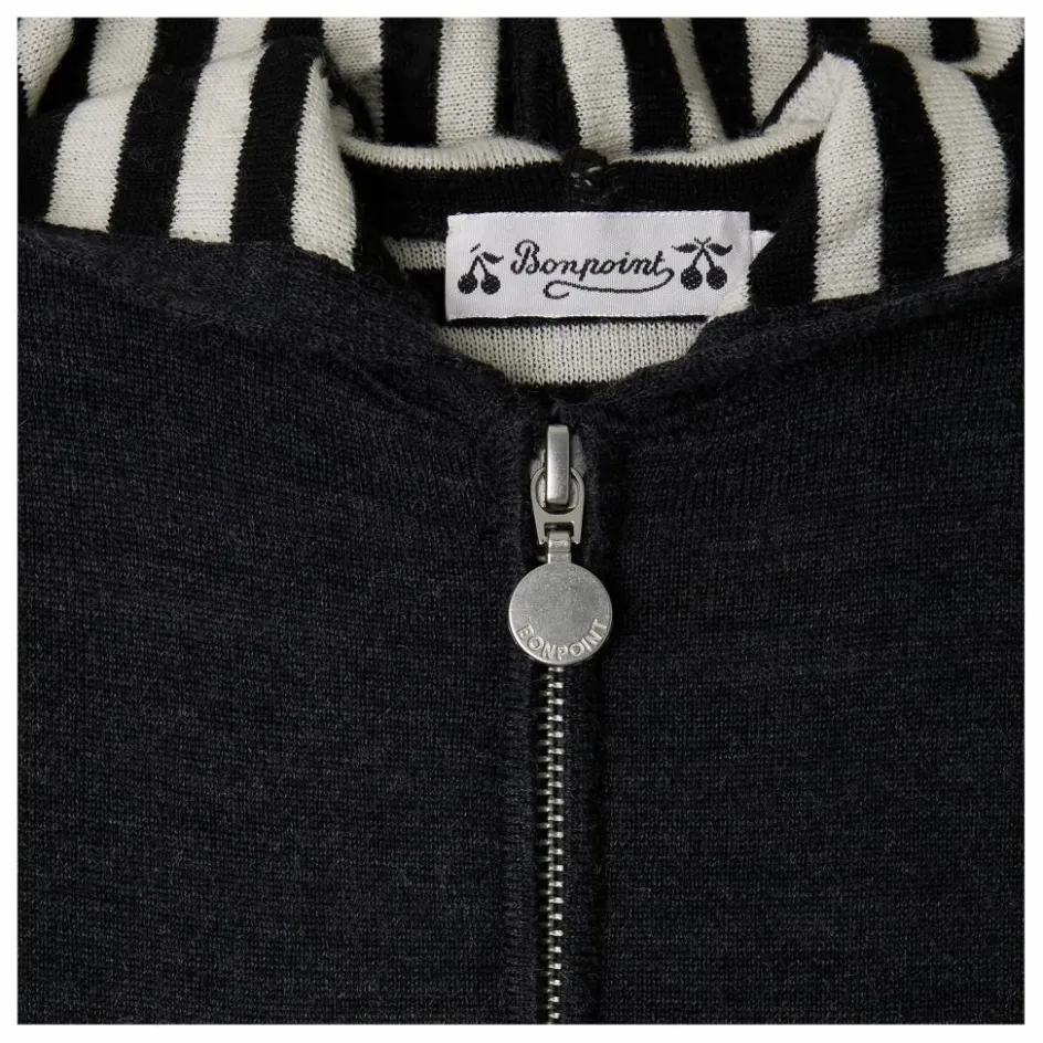 Online Bonpoint Sweat à Capuche Alexandros Laine | Gris