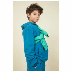 New SMALLABLE BASICS Sweat A Capuche Garçon Coton Bio | Bleu azur