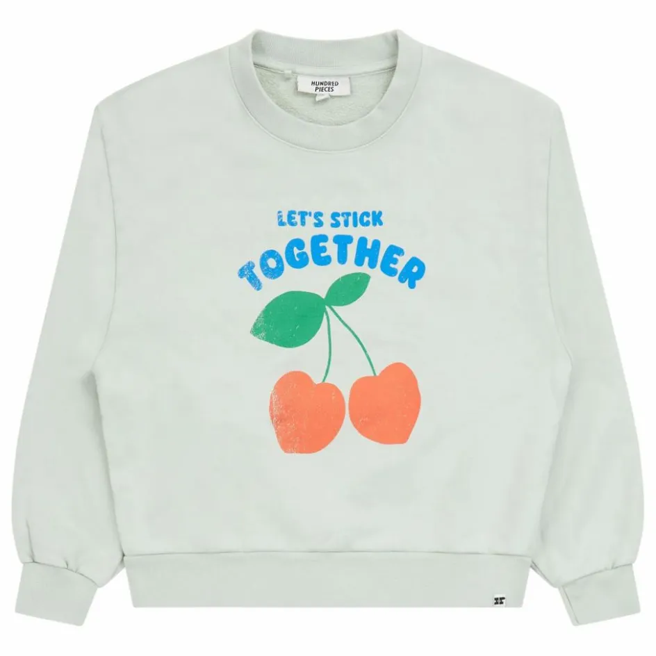 Hundred Pieces Sweat Alba Coton Bio | Vert céladon