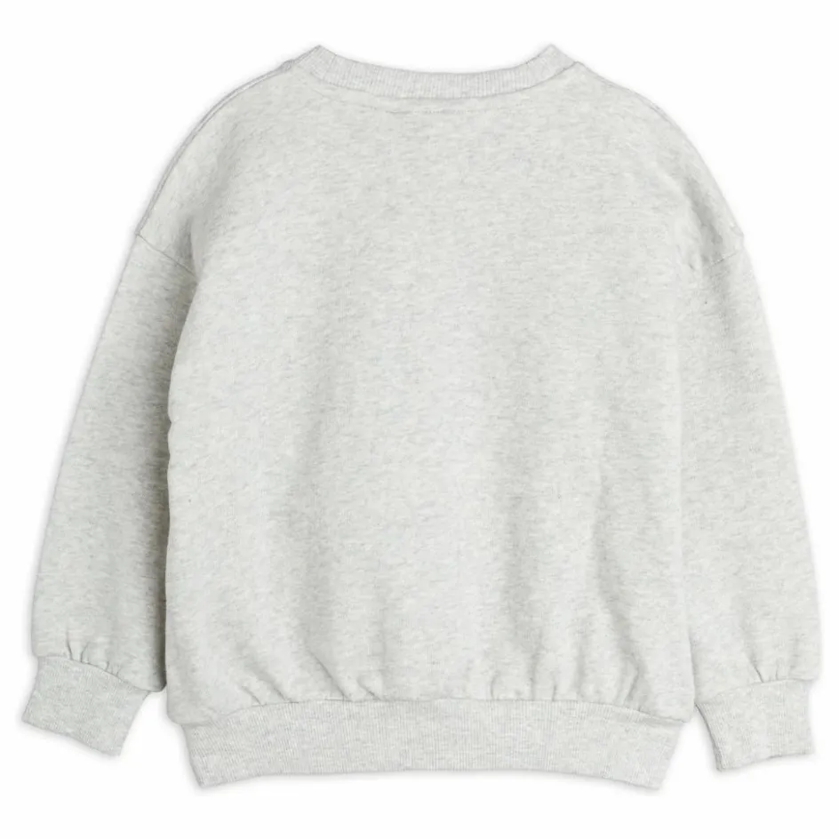 Sale Mini Rodini Sweat Arrowed Heart Coton | Gris chiné