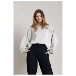 Best Smallable Woman Sweat Bria Coton Bio | Gris perle