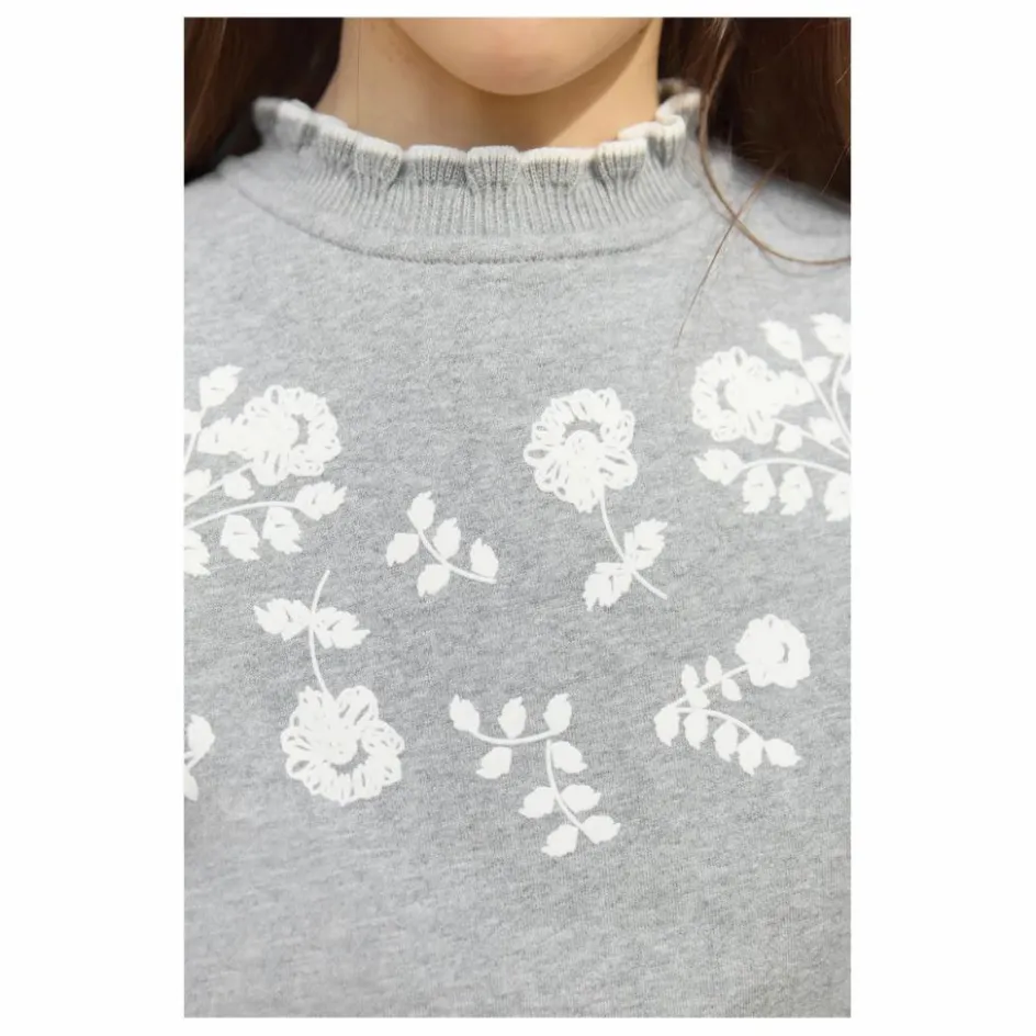 Discount Tartine et Chocolat Sweat Brodé | Gris