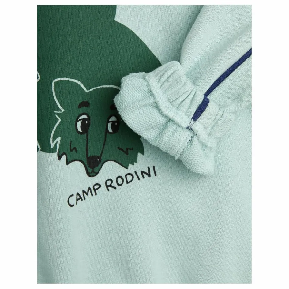 Outlet Mini Rodini Sweat Camp Rodini Coton Bio | Bleu turquoise