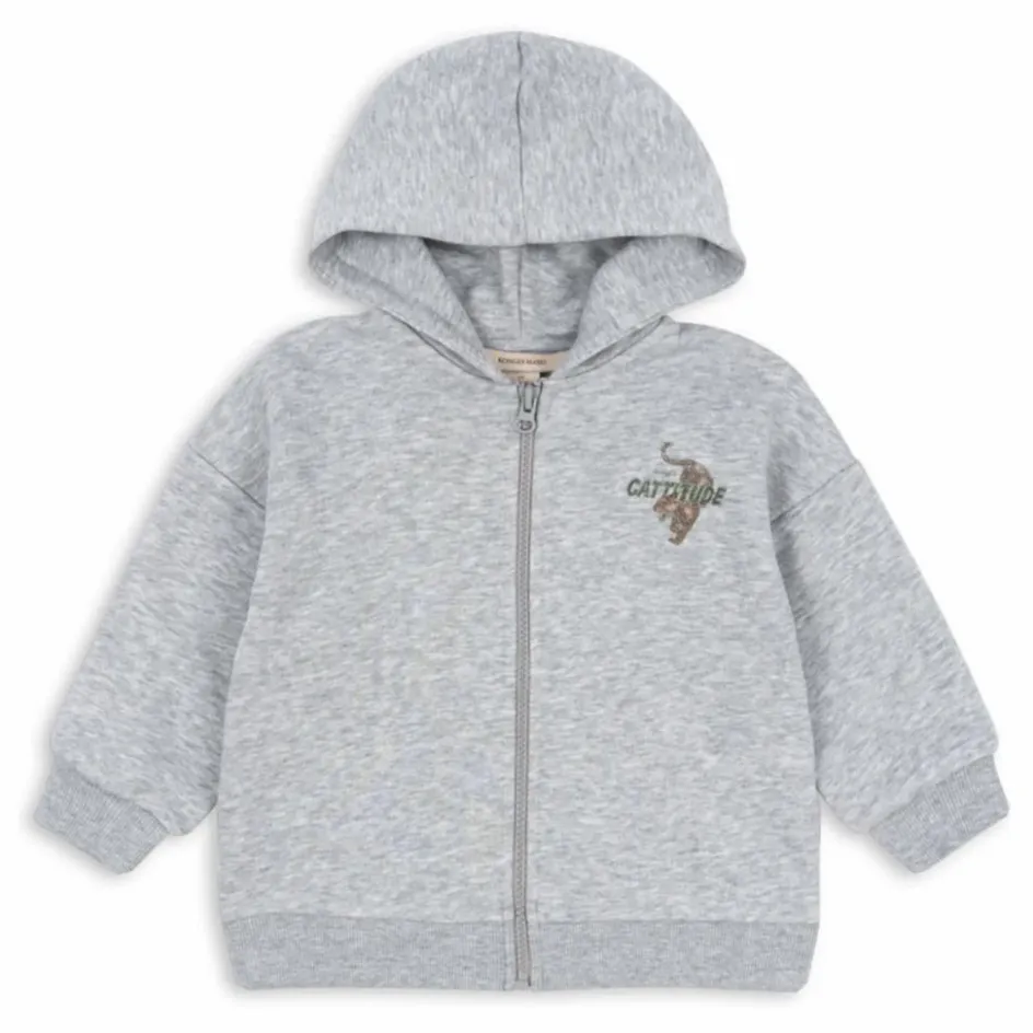 Enfant Konges Sløjd Sweats|Sweats*Sweat Capuche Lou Tigres Coton Bio |