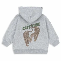 Enfant Konges Sløjd Sweats|Sweats*Sweat Capuche Lou Tigres Coton Bio |