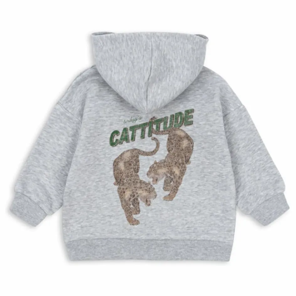 Enfant Konges Sløjd Sweats|Sweats*Sweat Capuche Lou Tigres Coton Bio |