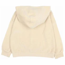 Búho Sweat Capuche Velours Coton Bio | Ivoire