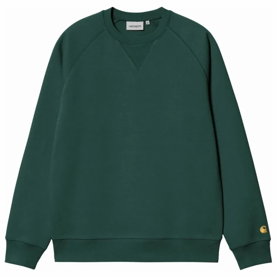New Carhartt WIP Sweat Chase | Vert foncé