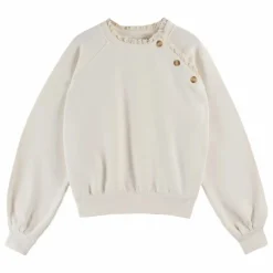 Sale Emile et Ida Sweat Cherry Coton Bio | Crème